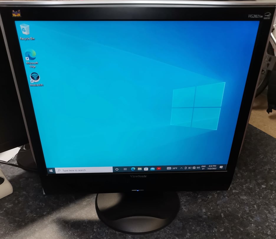 ViewSonic VG 2021m Arvutikuvar VGA-ühendusega