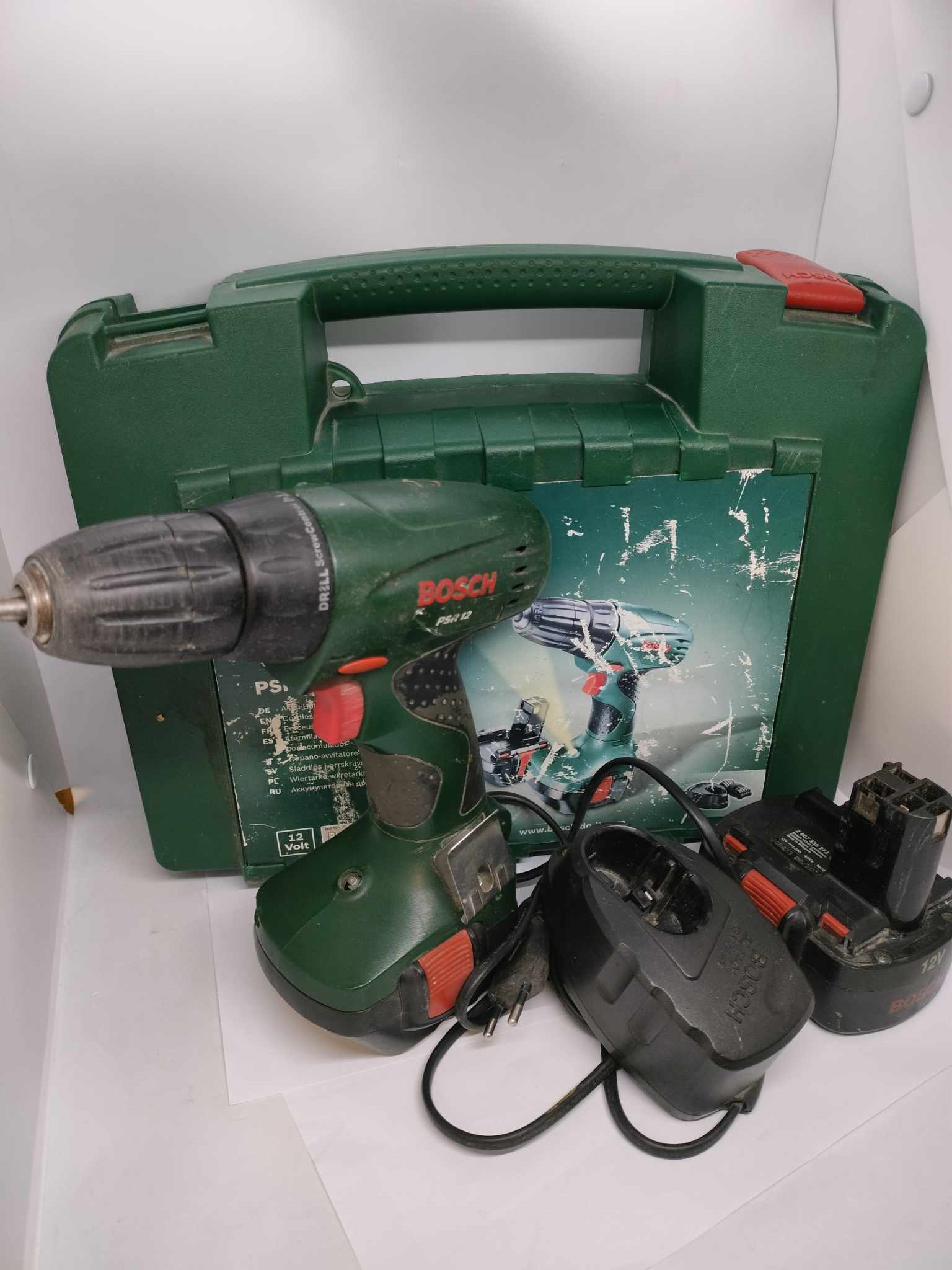 Bosch PSR12 akutrell ,2 akut ja laadija